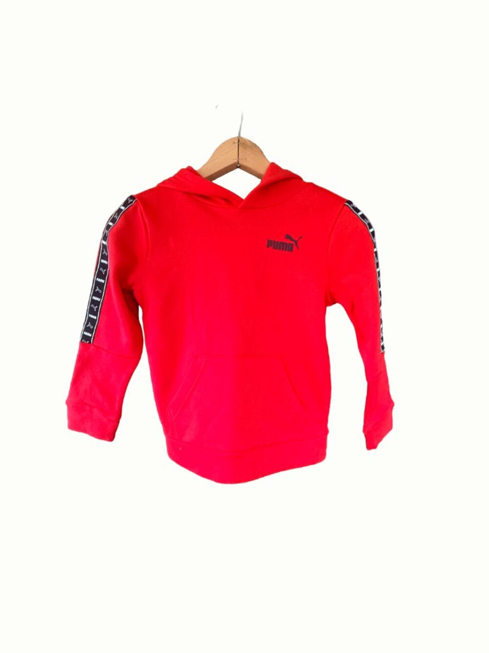 NWT PUMA Kids Size 6 Red Hoodie & Black Jogger 2 Piece Fleece Set $46 Retail - Picture 5 of 9